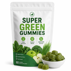 Super Greens Gummies Green Apple Flavor Kids Multivitamin Gummy Bears