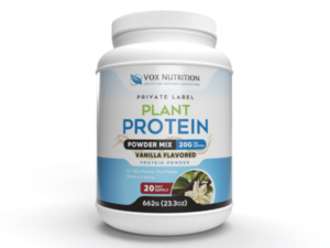 Custom Vegan Plant Protein organic powder formulation