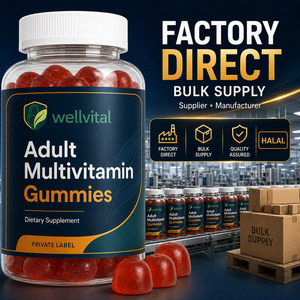Halal Adult Multivitamin Gummies Wholesale Manufacturer