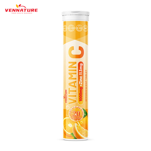 Vitamin C Effervescent Tablets With Zinc 1000 Mg Orange Flavor