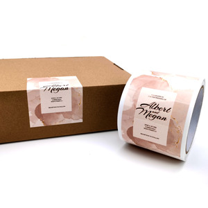 Custom Private Packaging Label Product Sticker Printing Adhesive Brand Logo Round Label Rolls